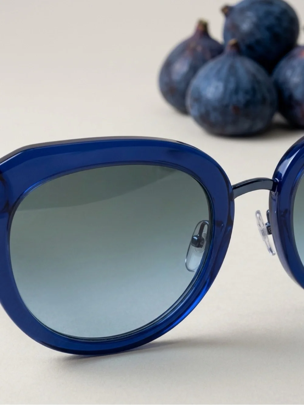 Tory Burch Blue Round Frame Women's Sunglasses